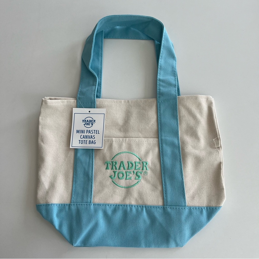 Trader Joe’s Mini Pastel Canvas Tote Bag